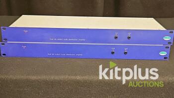 CTP Systems ADA126 Dual Six Output Audio Distribution Amplifier, XLR I/O, 100-240V (2 Units)