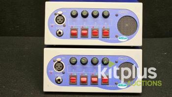 CTP Systems FW4010 4-Wire Intercom Box Pair, 4 Channels, XLR IO, 110-240VAC, S/N 16954/16955