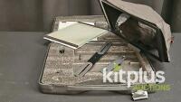 Portable Camera Teleprompter Kit, 12" Glass, Hood & Case, DSLR/Mirrorless Compatible