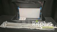 Pmission 112Pro-L 120W LED Video Light Panel Kit with Stand, DMX512, 3200-5600K, Case - 2