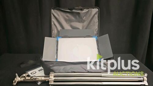 Pmission 112Pro-M-90W LED Video Light Panel Kit with Accessories and Carry Case and stand