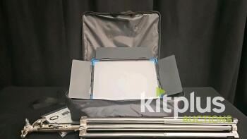 Pmission 112Pro-M-90W LED Video Light Panel Kit with Accessories and Carry Case and stand