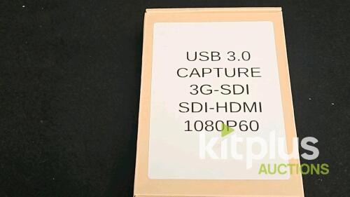 USB 3.0 3G-SDI Capture Device SDI to HDMI 1080p60 with Audio In/Out and Cables