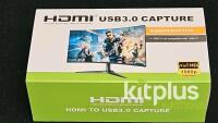 HDMI to USB 3.0 Video Capture Device 4K 60Hz, Mic Input, 1080p Recording, UAC/UVC Support - 3