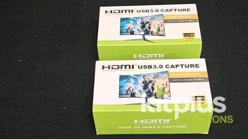 HDMI to USB 3.0 Video Capture Device 4K 60Hz, Mic Input, 1080p Recording, UAC/UVC Support