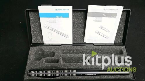 Sennheiser K6/ME66 Shotgun Microphone System with Supercardioid Pattern and Accessories