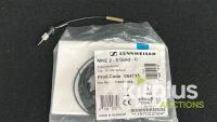 Sennheiser MKE 2-5 Gold-C Lavalier Microphone, Omnidirectional, 3.5mm Locking Connector, Black