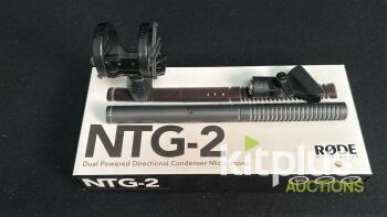 R&Oslash;DE NTG-2 Shotgun Condenser Microphone, Supercardioid, Dual Power, XLR, Original Box