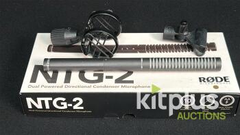 R&Oslash;DE NTG-2 Shotgun Microphone, Supercardioid, 20Hz-20kHz, 131dB SPL, 5.17 oz