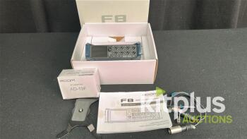 Zoom F8 Multitrack Field Recorder, 8-Channel, Dual SD Slots, Timecode, AC Adapter, Cables, B70013007