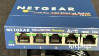 BAL Broadcast SAC 011A Serial to Analogue Converter & Netgear FS105 5-Port Ethernet Switch w/Accs - 8