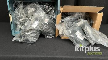 Mixed Lot - Expandable Braided Cable Sleeving, Black, 1/8" Nominal Diameter, Polyester, and more...