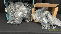 Mixed Lot - Expandable Braided Cable Sleeving, Black, 1/8" Nominal Diameter, Polyester, and more...