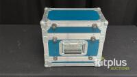 Set of 4 Flight/Equipment Cases&mdash;Varied Sizes, Black & Blue, Utility and Rack Style, Label Slot - 7