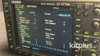 Leader LV 5770A Multi Monitor with 6.3" XGA Display, 3G/HD/SD-SDI Support, and Advanced Measurement Functions