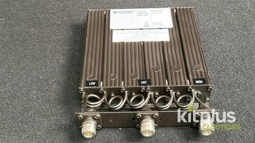 Amphenol Procom DPF 70/6 VHF Duplexer, 406-470 MHz, 13-16 MHz Spacing, 6 Cavities