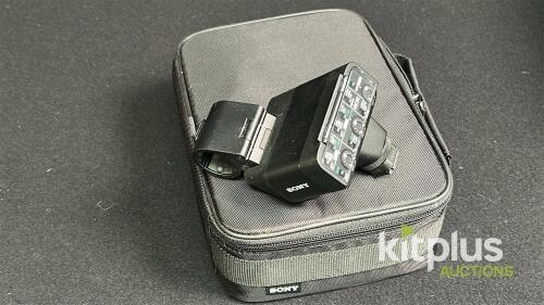 Sony XLR-A3M XLR Audio Adapter for Camera, 3 Inputs + Case, for MI Shoe Cameras