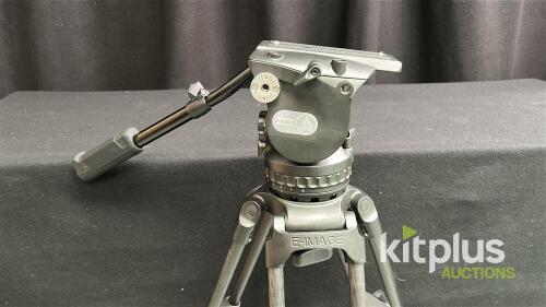 E-Image GH15 Fluid Head & GC102 Carbon Fiber Tripod System, 39.6 lb Capacity, 61.5" Max Height