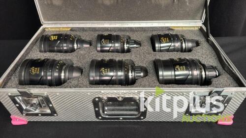 Cooke S4/i Prime Cine Lens Set 18, 25, 32, 50, 75, 100mm T2 PL Mount + Case