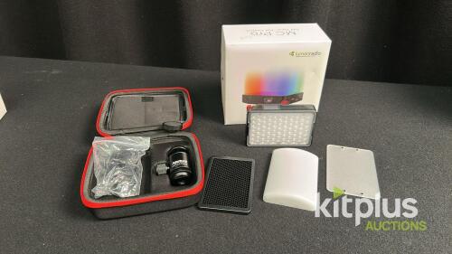 Aputure MC Pro RGBWW LED Video Light Kit, 2000-10000K, LumenRadio, Case, Accessories