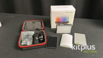 Aputure MC Pro RGBWW LED Video Light Kit, 2000-10000K, LumenRadio, Case, Accessories