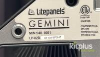 Litepanels Gemini 2x1 LED Panel, Model 940-1001, Snapgrid, V-Mount Plate, Power Cable - 5