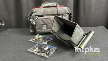 Atomos Shinobi 7" 4K HDMI Monitor with Director's Cage, Handles, Sun Hood, Sachtler Bag