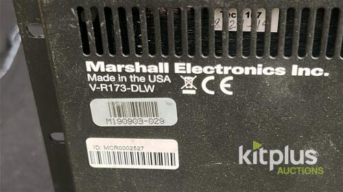 Marshall V-R173-DLW 17.3" 17.3" Desktop/Rack Mount Monitor and Digital Analytics Workstation. Broadcast Monitor with Waveform & Vectorscope