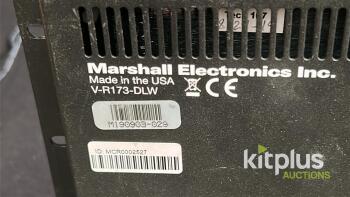 Marshall V-R173-DLW 17.3" 17.3" Desktop/Rack Mount Monitor and Digital Analytics Workstation. Broadcast Monitor with Waveform & Vectorscope