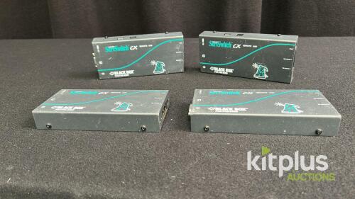 Black Box ServSwitch CX Remote USB KVM Extender, Model KV04AUS-REM, VGA/USB, Lot of 4, SNs Incl.