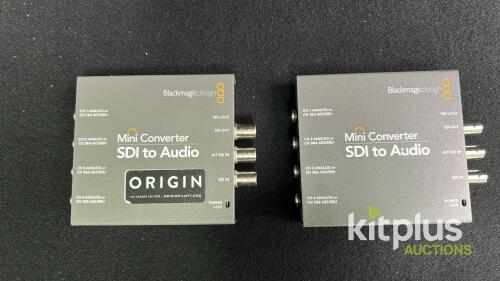 Blackmagic Design Mini Converter SDI to Audio, 4x 1/4" TRS Outputs, 12V DC Power