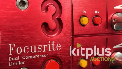 Focusrite Red 3 Dual Channel VCA Compressor Limiter, Serial FO 3337, XLR I/O, UK Made, Stereo Link