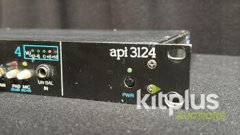 API 3124 4-Channel Microphone Preamp, XLR/Unbalanced Inputs, LED Meters, Serial 114