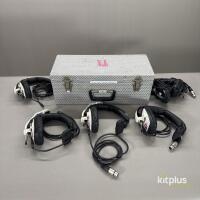 Canford Audio TecPro Communications System Kit with 5x Tecpro Dual Headset with Case - 3