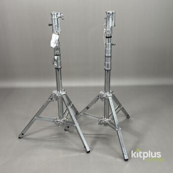 2x Manfrotto 2 Stage Low Boy Combo Stand