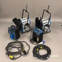2x ARRI Compact 1.2K Daylight Kit with Ballast and Header Cable