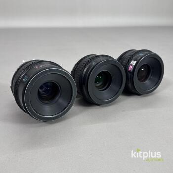 Sony PK3M CineAlta T2.0 Prime PL Lens Set (35mm, 50mm and 85mm)