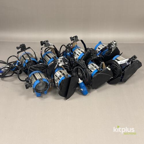 8x ARRI 300W Tungsten Fresnel
