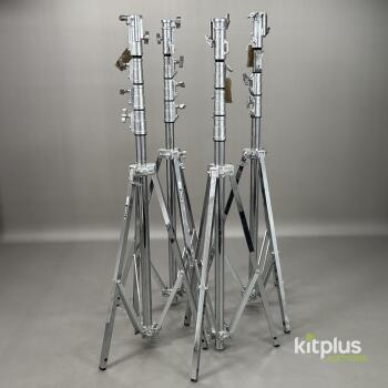 4x Manfrotto 3 Stage Heavy Duty Combo Stand