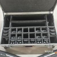 Motorola Silver Flight Case, 12x Motorola DP1400 UHF Handheld Two-Way Radio, 13x Motorola PMNN4251 NiMH 1400mAh Battery Pack for DP1400 Two-Way Radio, 11101 - 3
