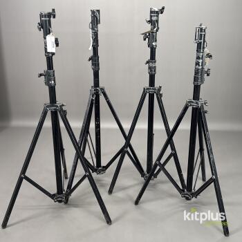 4x ARRI 2 Stage Black Heavy Duty Combo Stand