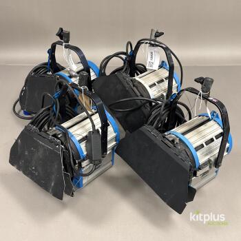 4x ARRI 1000W Tungsten Fresnel