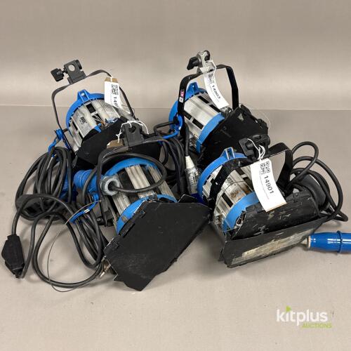 4x ARRI 650W Tungsten Fresnel