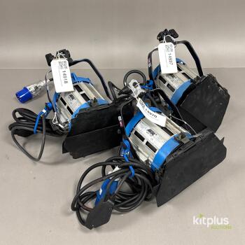 3x ARRI 650W Tungsten Fresnel
