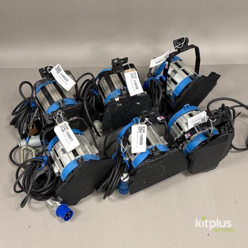 6x ARRI 650W Tungsten Fresnel