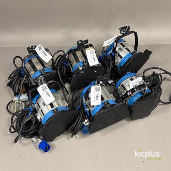6x ARRI 650W Tungsten Fresnel