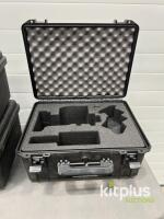 Protective Hard Cases, Custom Foam for Camera/Lens, Black, Stackable, Pressure Valve [Qty 5] - 3