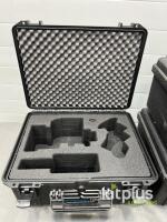 Protective Hard Cases, Custom Foam for Camera/Lens, Black, Stackable, Pressure Valve [Qty 5] - 2