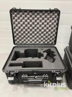 Protective Hard Cases, Custom Foam for Camera/Lens, Black, Stackable, Pressure Valve [Qty 5] - 2