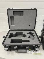 Protective Hard Cases, Custom Foam for Camera/Lens, Black, Stackable, Pressure Valve [Qty 5] - 2